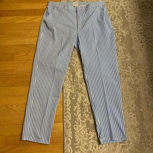 J Crew Slim High-Rise Boyfriend Chino Stripe
